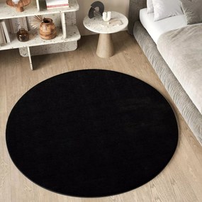 TA Koberec 9000 ČIERNA OBJÍMACIA GUĽA Rozmer: 120x120 cm