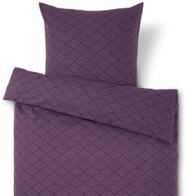 Flanelová posteľná bielizeň, štandardná veľkosť, fialová