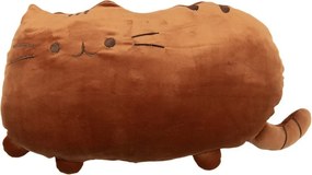 Hrdzavý dekoratívny vankúš v tvare mačičky Cat - 40*5*28 cm