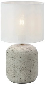 Sivá stolová lampa s textilným tienidlom (výška 44 cm) Montagna – Markslöjd