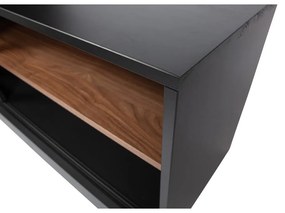 Čierny TV stolík z borovicového dreva 180x50 cm James – WOOOD