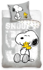 CARBOTEX Detské obliečky Snoopy a Woodstock, 140 x 200, 70 x 90 cm