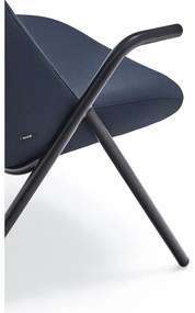 Tmavomodré kreslo Teulat Dins, výška 114 cm