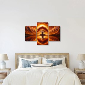 Obraz – Strom v krvavom slnku (90x60 cm)