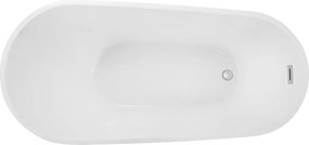 Besco Akrylátová voľne stojaca vaňa Melody BW 150x80 (170x80) BESCO-Typ výpuste: Click-Clack s prepadom, chróm, BESCO-Rozmery: 150x80, BESCO-Farba: B…