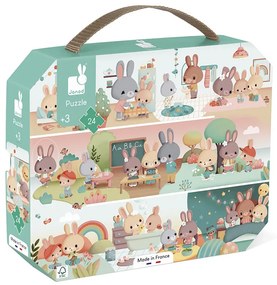 Puzzle v kufríku - Môj deň - 24 ks