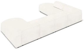 Béžová rohová pohovka z textílie bouclé (ľavý roh) Jodie – Micadoni Home