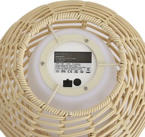 Vonkajšia stolová lampa béžová 25 cm vrátane LED nabíjateľná s USB-C IP44 - Oli