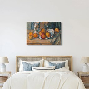 Obraz - Paul Cézanne, Still Life with Milk Jug and Fruit, reprodukcia (90x60 cm)