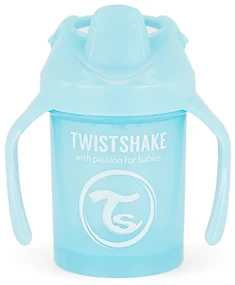 Twistshake Učiaci netečúci hrnček 230 ml, modrá