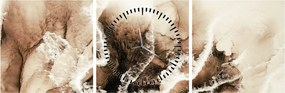 Obraz - Abstrakcia (s hodinami) (90x30 cm)