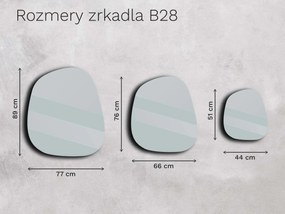 Bronzové zrkadlo Base B28 77×89