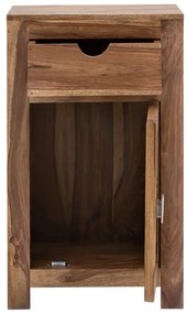 furniture-nabytek.cz - Masívna skrinka do kúpeľne Lagos z palisandru, lakovaná, hnedá – 46×30×80 cm