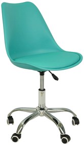 AKCIE Tyrkysová kancelárska stolička MILANO II. akosť