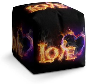 Sablio Taburet Love: 40x40x40 cm