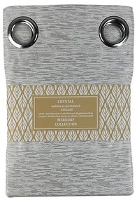 Záves na prechodkách Crystal 135x250 šedá Merkury Home