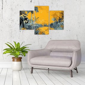 Obraz - Slon v prírode (90x60 cm)