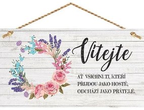 Bohemia Gifts Dekoračný obrázok - Vítejte
