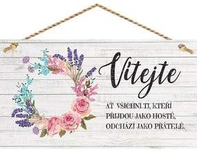 Bohemia Gifts Dekoračný obrázok - Vítejte