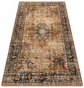Vlnený kusový koberec Kalar béžovo zelený 300x400cm