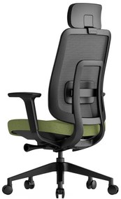 Kancelárska ergonomická stolička K42 — sieť, látka, čierna / viac farieb Zelená