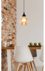 Luster na lanku ASPA 1xE27/40W/230V čierna