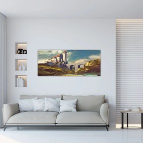 Obraz - Stredoveký hrad (120x50 cm)