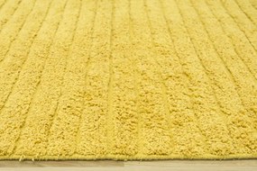 Bavlnený koberček Kilim so strapcami žltý