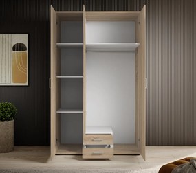 Šatníková skriňa Karl, dub sonoma