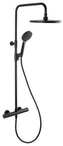Sprchový systém SAT s termostatickou batériou čierna SATSSTKBC, 1 ks
