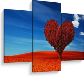 Obraz - Srdce zo stromu (90x60 cm)