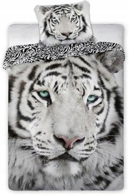 DETSKÉ BAVLNENÉ OBLIEČKY TIGER 140X200 CM, 1KS 70X90 CM VZOROVANÉ