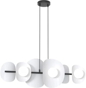 Závesný luster na lankách ELEMENTI 6xG9/8W/230V šedá