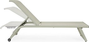 Taupe kovové záhradné ležadlo Taylor – Bizzotto