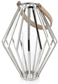 LAMPÁŠ GEO 41X31 CM STRIEBORNÁ