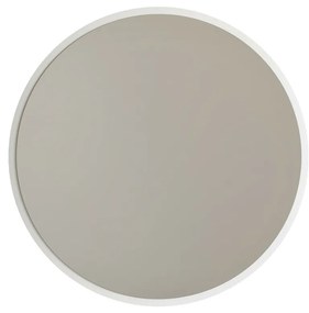 Kruhové zrkadlo biele 60 cm