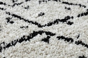 Dywany Łuszczów, Behúň Berber Tetuan B751 cream, 60x200, biela, obývacia izba