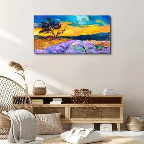 Obraz na plátne Strom Nebo Západ slnka
