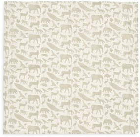 Plienky 3 ks 70x70 cm Animals Olive Green