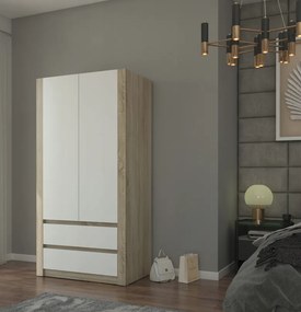 Moderná dvojdverová skriňa MODERN B20 180 x 90 x 55 cm - rôzne farebné prevedenia biela