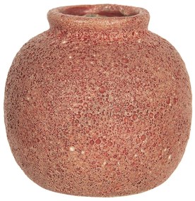 Tehlovo zafarbená váza Root - Ø 8 * 8 cm