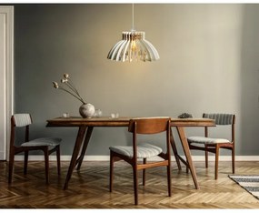 Luster na lanku 1xE27/60W/230V biela pr. 39 cm