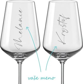 Poháre na víno k výročiu Calligraphy style 2 ks