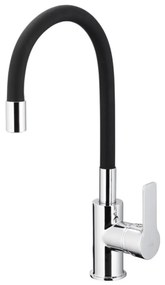 KFA Armatura 6553-915-00-Drezová batéria s flex. ram. RUMBA 40,5cm čierna/l.chrom