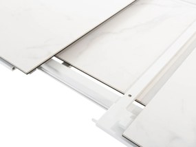 Optimum rozťahovací jedálenský stôl biely 220-340 cm