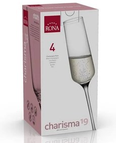 Rona Poháre na šumivé víno CHARISMA 190 ml, 4 ks