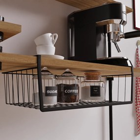 Závesný kovový kuchynský košík DECO 40x26x14 cm