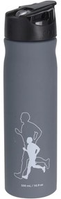 Poop HOME ELEMENTS Športová fľaša 0,5 l, farba sivá