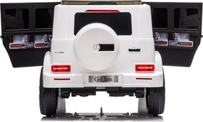 LEAN CARS Elektrické autíčko Mercedes G500 LED MP3 diaľkové ovládanie biele