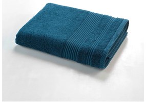 Tmavomodrá froté bavlnená osuška 70x130 cm Tendresse – douceur d'intérieur